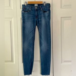 Hudson Women’s Krista Super Skinny Cropped Raw Hem Jeans - Size 26